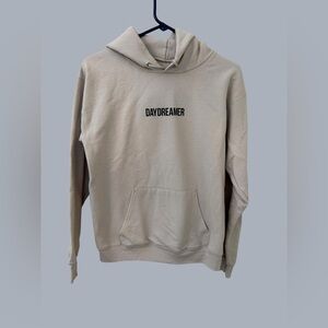 NEW!! Daydreamer Men's Neutral Beige Logo Hoodie Size S